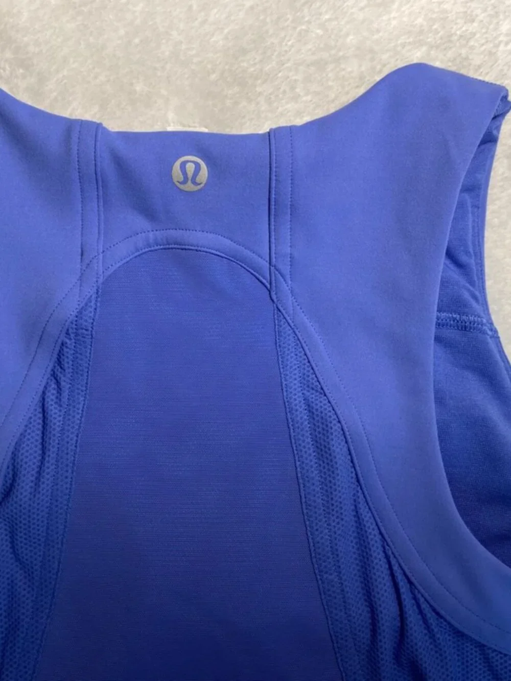 Lululemon Mesh Panelled Training Shelf Tank Top Wild Indigo